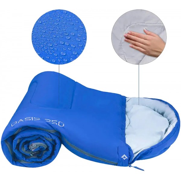 Спальний мішок KingCamp Oasis 250 Comf +12°C / Lim +7°C / Extr -3°C Blue - 22486565 Спальний мішок KingCamp Oasis 250 Comf +12°C / Lim +7°C / Extr -3°C Blue - 22486565