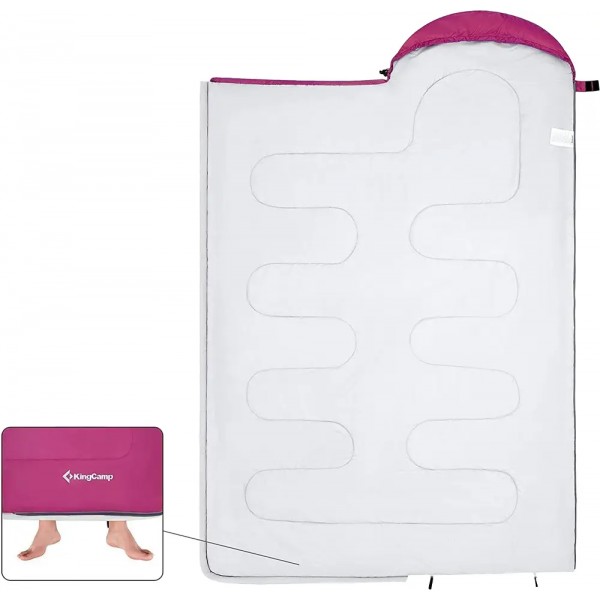 Спальний мішок KingCamp Oasis 250 Comf +12°C / Lim +7°C / Extr -3°C Rosered - 22486570 Спальний мішок KingCamp Oasis 250 Comf +12°C / Lim +7°C / Extr -3°C Rosered - 22486570