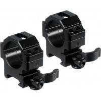 Быстросъемные кольца Leapers UTG Max Strength. d - 30 мм. Low. Weaver/Picatinny