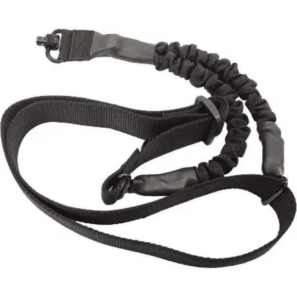 Ремень ружейный Leapers Bungee 1-точечный с QD-антабками Черный - 23700988 Ремень ружейный Leapers Bungee 1-точечный с QD-антабками Черный - 23700988