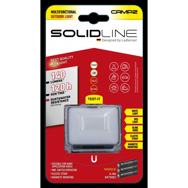 Кемпінговий ліхтар Solidline Camp2, 140/10, блістер - 502741 Кемпінговий ліхтар Solidline Camp2, 140/10, блістер - 502741