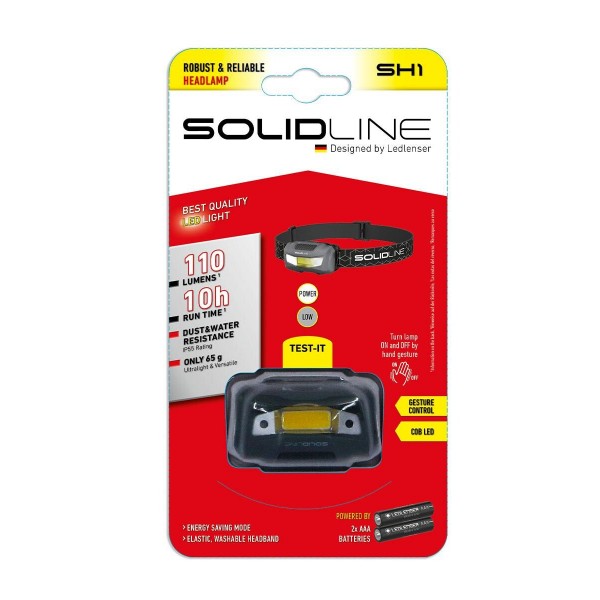 Налобний ліхтар Solidline SH1, 110/15, блістер - 502743 Налобний ліхтар Solidline SH1, 110/15, блістер - 502743