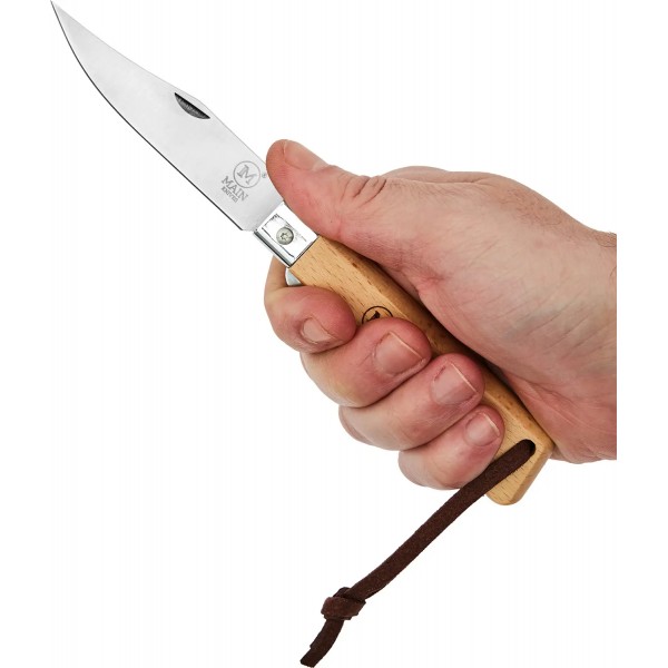 Нож Main Knives "Workers line" Clip Point Beech Wood PU Loop Light Brown - 13440013 Нож Main Knives "Workers line" Clip Point Beech Wood PU Loop Light Brown - 13440013