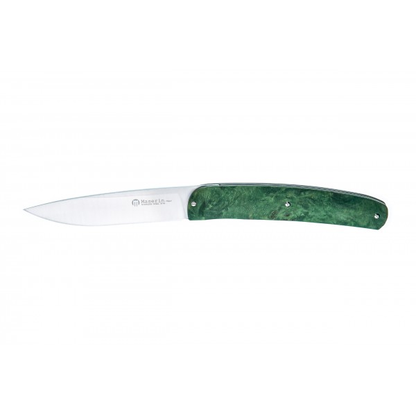 Нож Maserin Gourmet, 1.4116, зеленый кап тополя - 380/RV