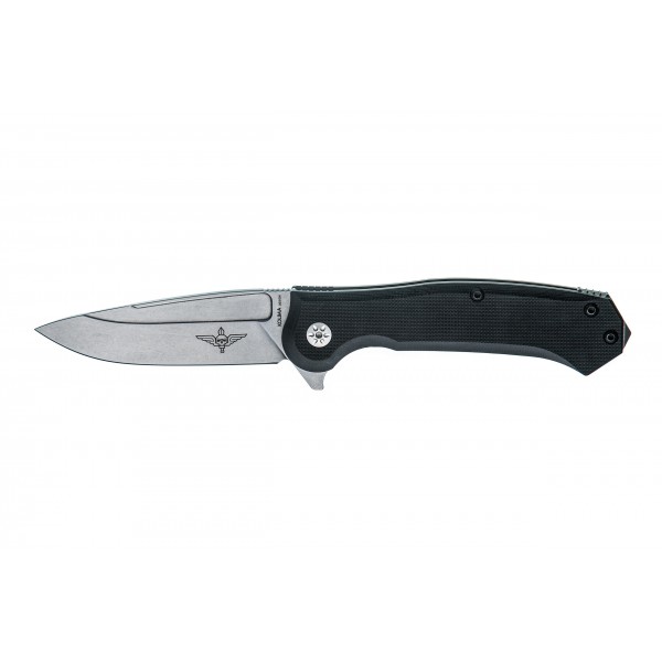 Нож Maserin Police, N690, G10 + титан, черный - 680/G10N