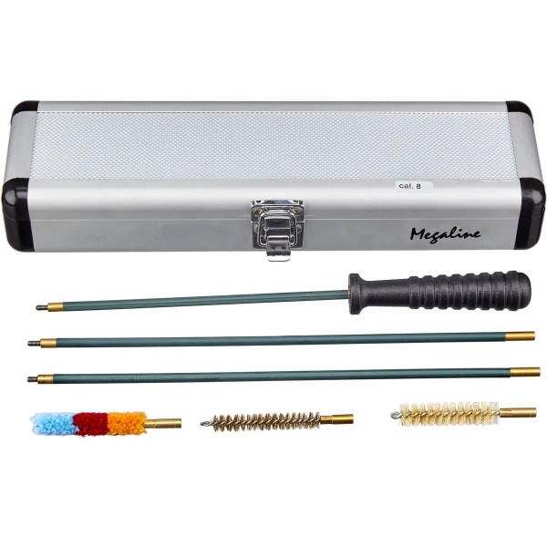 Набір MEGAline для чищення нарізної зброї кал. 8 мм. Сталь в обплетенні. 1/8 - 14250097 Набір MEGAline для чищення нарізної зброї кал. 8 мм. Сталь в обплетенні. 1/8 - 14250097