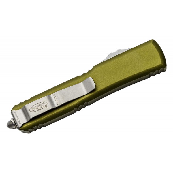 Ніж Microtech Ultratech Gen IV OTF D/E серрейтор Stonewash OD Green - 11224-12OD Ніж Microtech Ultratech Gen IV OTF D/E серрейтор Stonewash OD Green - 11224-12OD