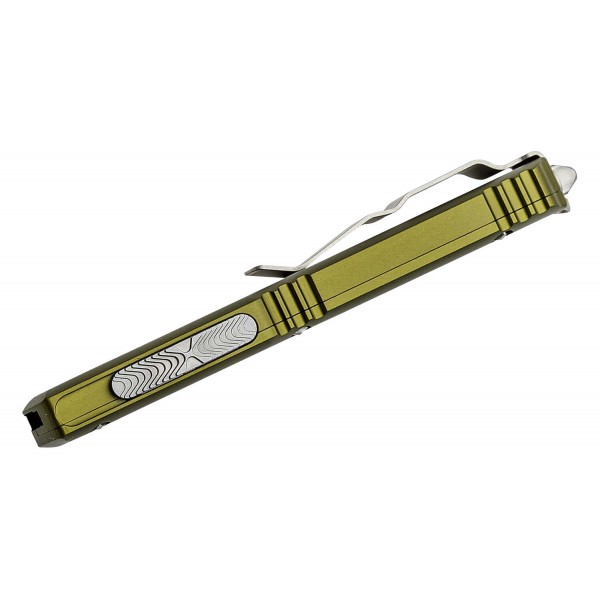 Ніж Microtech Ultratech Gen IV OTF D/E серрейтор Stonewash OD Green - 11224-12OD Ніж Microtech Ultratech Gen IV OTF D/E серрейтор Stonewash OD Green - 11224-12OD