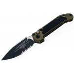 Нож Microtech L.U.D.T. S/E Gen III,  черный клинок, полусеррейтор, рукоять OD green