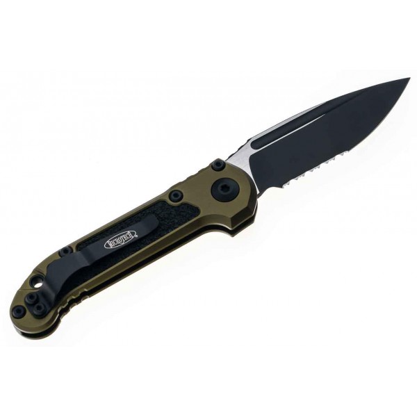 Ніж Microtech L.U.D.T S/E Gen III., чорний клинок, напівсеррейтор, руків'я OD green - 1135-2OD Ніж Microtech L.U.D.T S/E Gen III., чорний клинок, напівсеррейтор, руків'я OD green - 1135-2OD
