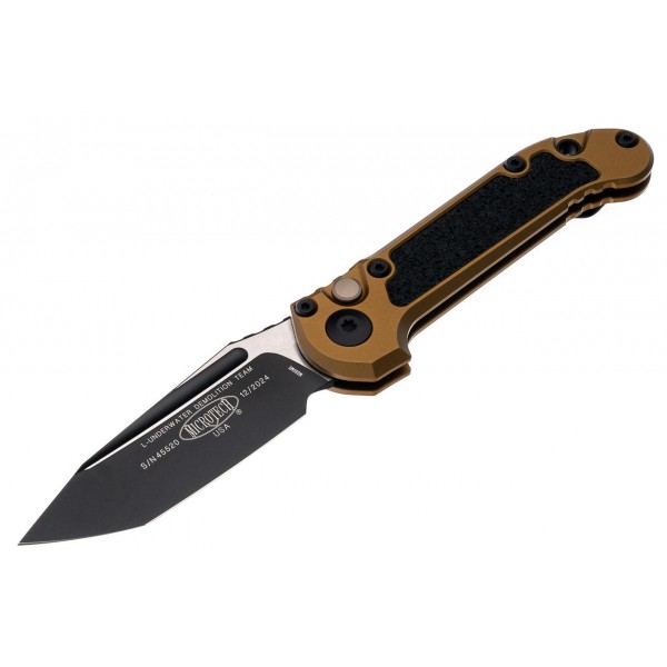 Ніж Microtech L.U.D.T S/E Gen III., чорний клинок, танто, руків'я tan - 1136-1TA