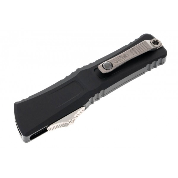 Нож Microtech Combat Troodon LT S/E OTF, stonewash. полусеррейтор, черный - 1143-11 Нож Microtech Combat Troodon LT S/E OTF, stonewash. полусеррейтор, черный - 1143-11