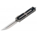 Нож Microtech Scarab II Gen III D/E-S, stonewash, черно-серый
