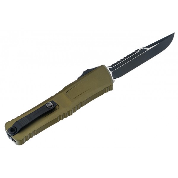 Ніж Microtech Combat Troodon Gen III OTF Iinterceptor, чорний клинок, руків'я OD green - 1217-1ODS Ніж Microtech Combat Troodon Gen III OTF Iinterceptor, чорний клинок, руків'я OD green - 1217-1ODS