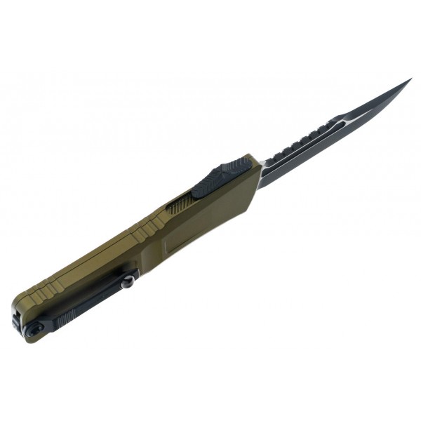 Ніж Microtech Combat Troodon Gen III OTF Iinterceptor, чорний клинок, руків'я OD green - 1217-1ODS Ніж Microtech Combat Troodon Gen III OTF Iinterceptor, чорний клинок, руків'я OD green - 1217-1ODS
