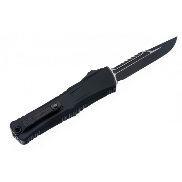 Ніж Microtech Combat Troodon Gen III OTF Iinterceptor Signature tactical, чорний - 1217-1TS Ніж Microtech Combat Troodon Gen III OTF Iinterceptor Signature tactical, чорний - 1217-1TS