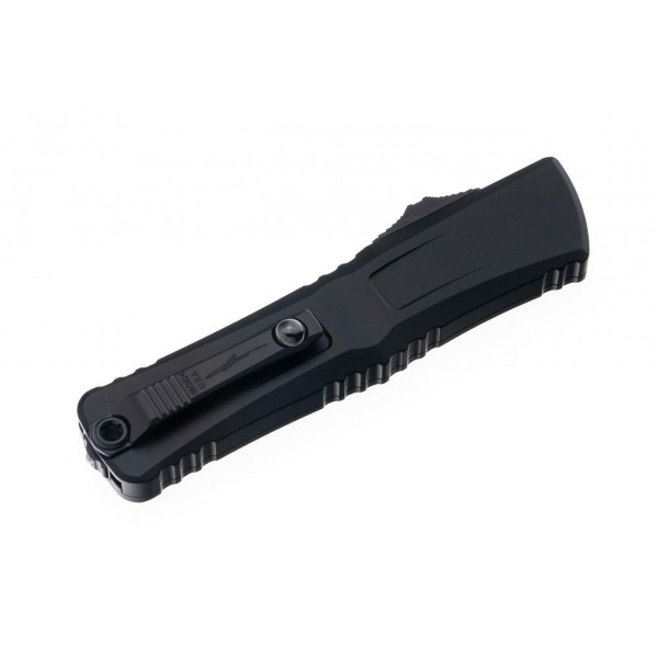 Ніж Microtech Combat Troodon Gen III OTF Iinterceptor Signature tactical, чорний - 1217-1TS Ніж Microtech Combat Troodon Gen III OTF Iinterceptor Signature tactical, чорний - 1217-1TS