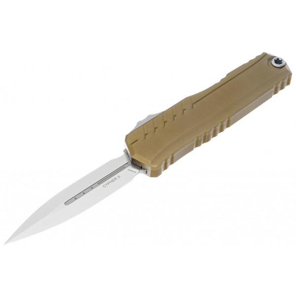 Ніж Microtech Cypher II D/E OTF, Apoc, руків'я tan - 1242-10APTA