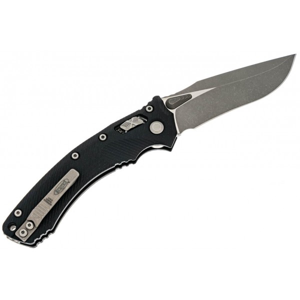 Нож Microtech Amphibian Ram-Lock, клинок Apoc Fluted, черная рукоять G10 - 137RL-10APFLGTBK Нож Microtech Amphibian Ram-Lock, клинок Apoc Fluted, черная рукоять G10 - 137RL-10APFLGTBK