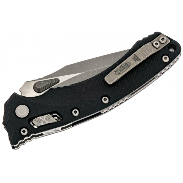 Нож Microtech Amphibian Ram-Lock, клинок Apoc Fluted, черная рукоять G10 - 137RL-10APFLGTBK Нож Microtech Amphibian Ram-Lock, клинок Apoc Fluted, черная рукоять G10 - 137RL-10APFLGTBK