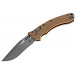 Нож Microtech Amphibian Ram-Lok, клинок Apoc Fluted, рукоять tan G10