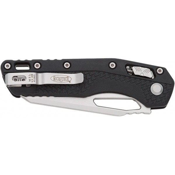 Ніж Microtech MSI Stonewash Tri-Grip Polymer Black - 14090555