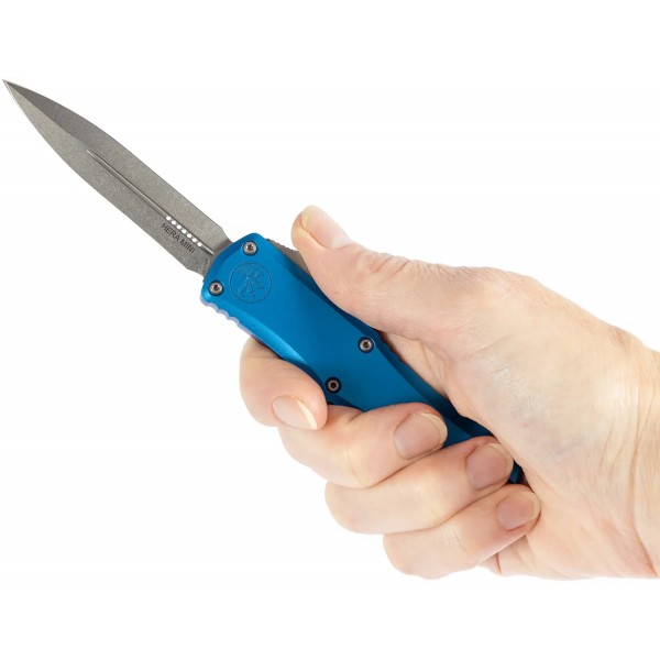 Ніж Microtech Hera II Mini Double Edge Stonewash Blue - 14090599