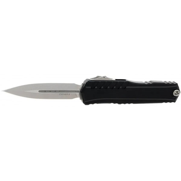 Ніж Microtech Cypher II Double Edge Stonewash Standard Black - 14090644