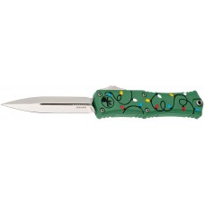 Ніж Microtech Hera II Mini Double Edge Stonewash Christmas Green