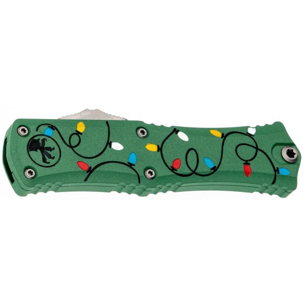 Ніж Microtech Hera II Mini Double Edge Stonewash Christmas Green - 14090679 Ніж Microtech Hera II Mini Double Edge Stonewash Christmas Green - 14090679