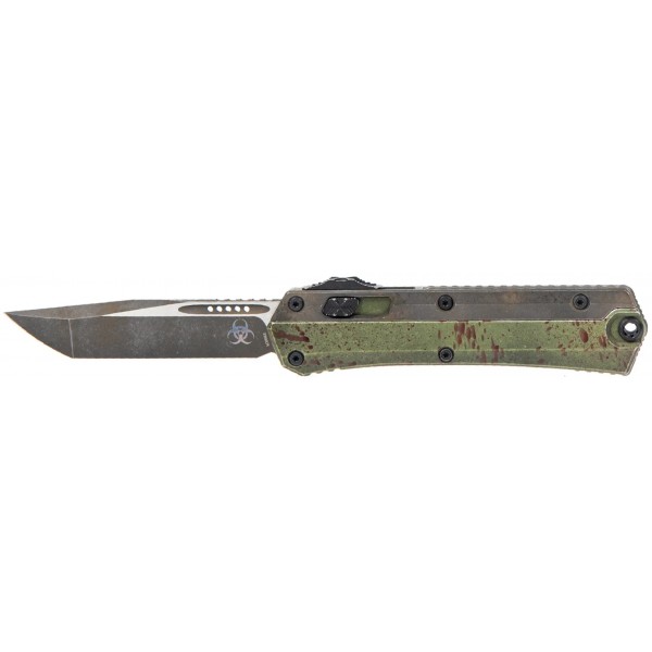Нож Microtech Glykon Tanto Edge Outbreak Nickel Boron Internals Signature Series Green - 14090690