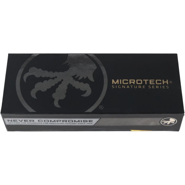 Ніж Microtech Glykon Marfione Select Bronze Baker Coppermai Damascus Rose Gold PVD Purple - 14090732 Ніж Microtech Glykon Marfione Select Bronze Baker Coppermai Damascus Rose Gold PVD Purple - 14090732