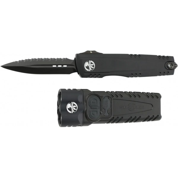 Набір Microtech Surefire Luminary D/E - Stiletto Pro II Collaboration ZBP Serrated Black - 14090745