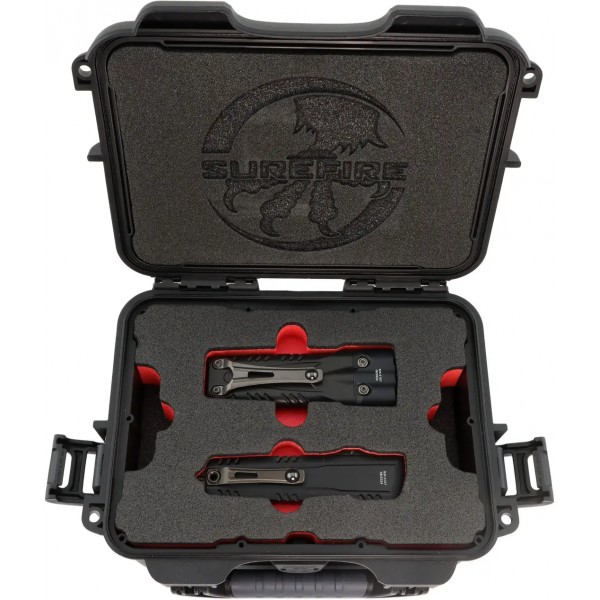Набір Microtech Surefire Luminary D/E - Stiletto Pro II Collaboration ZBP Serrated Black - 14090745 Набір Microtech Surefire Luminary D/E - Stiletto Pro II Collaboration ZBP Serrated Black - 14090745