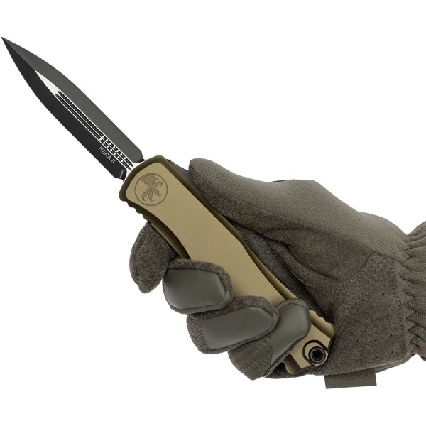 Ніж Microtech Hera II D/E Black Blade OD Green - 14090758 Ніж Microtech Hera II D/E Black Blade OD Green - 14090758
