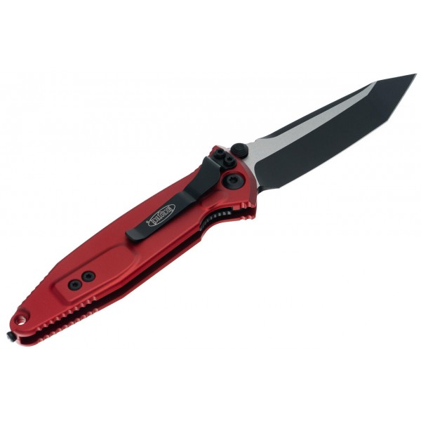Нож Microtech Socom Elite T/E-M, tanto, черный, черно-красная рукоять - 161-1RD Нож Microtech Socom Elite T/E-M, tanto, черный, черно-красная рукоять - 161-1RD