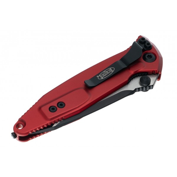 Нож Microtech Socom Elite T/E-M, tanto, черный, черно-красная рукоять - 161-1RD Нож Microtech Socom Elite T/E-M, tanto, черный, черно-красная рукоять - 161-1RD