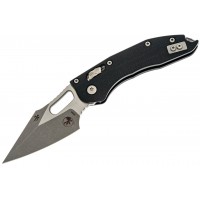 Нож Microtech Stitch Ram-Lock, fluted, Apoc, черная рукоять G10