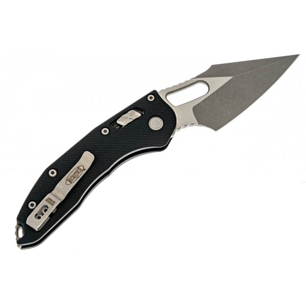 Ніж Microtech Stitch Ram-Lock, fluted, Apoc, чорне руків'я G10 - 169RL-10APFLGTBK