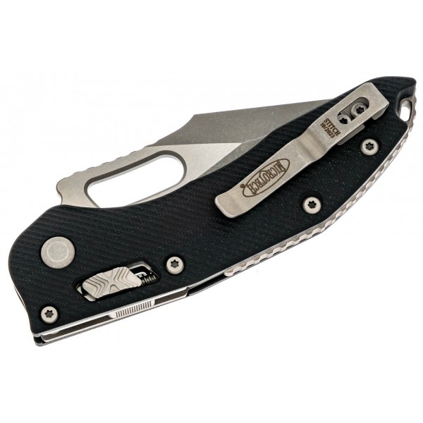 Ніж Microtech Stitch Ram-Lock, fluted, Apoc, чорне руків'я G10 - 169RL-10APFLGTBK