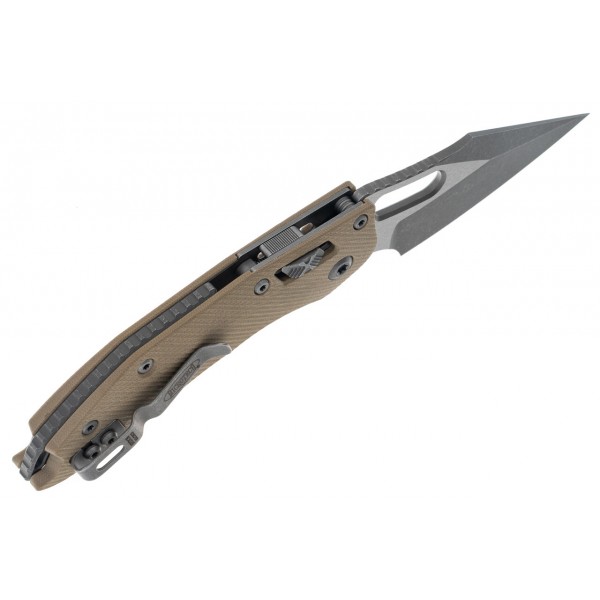 Ніж Microtech Stitch Ram-Lock, fluted, Apoc, руків'я G10 tan - 169RL-10APFLGTTA