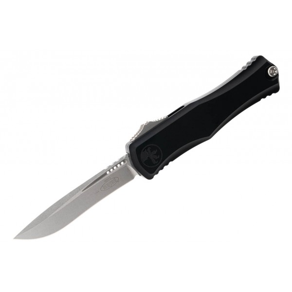 Ніж Microtech Hera II OTF, recurve stonewash, чорний - 1705-10