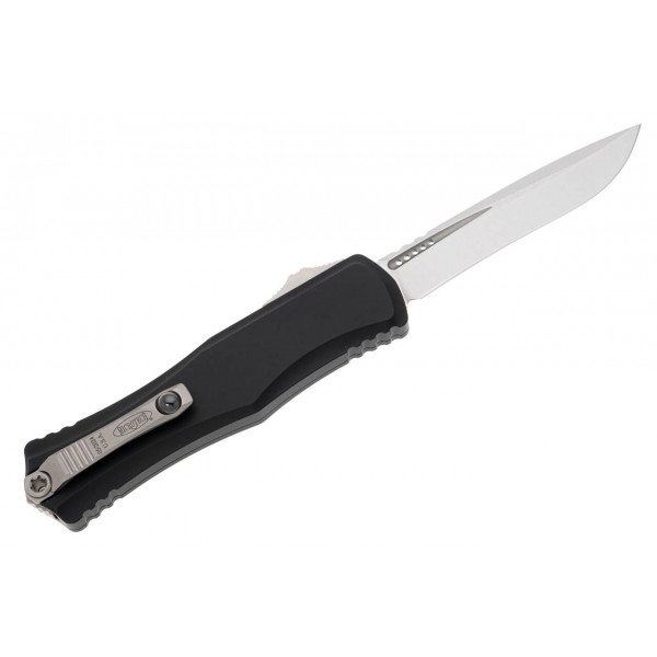 Ніж Microtech Hera II OTF, recurve stonewash, чорний - 1705-10