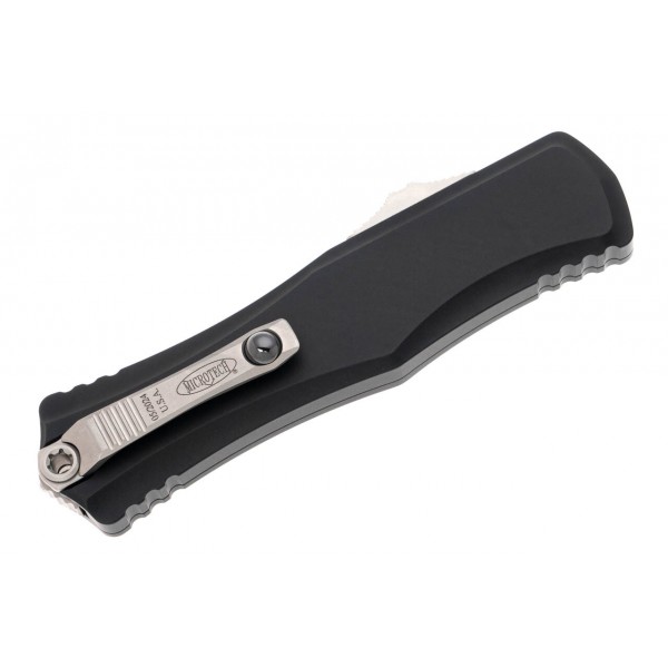 Ніж Microtech Hera II OTF, recurve stonewash, чорний - 1705-10