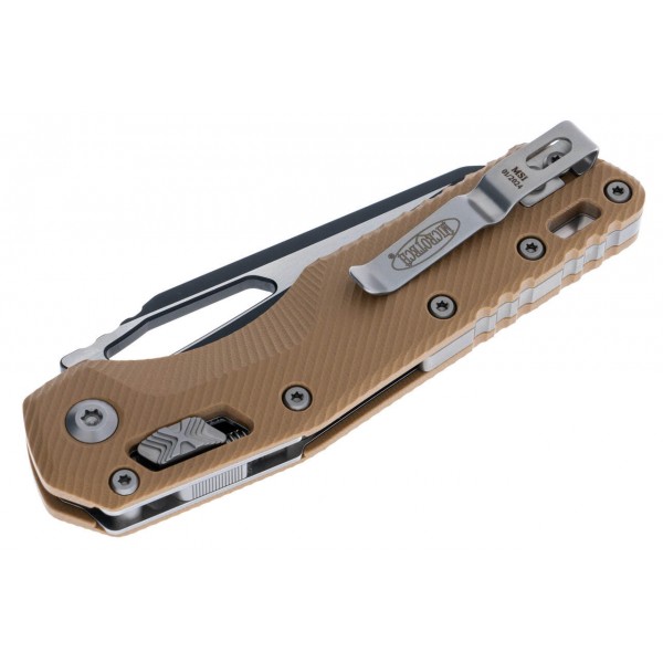 Нож Microtech MSI SE, fluted black, G10, tan - 210-1FLGTTA