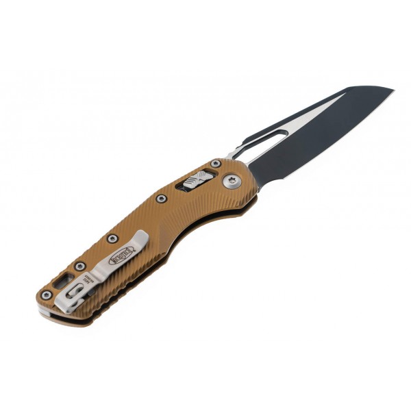 Ніж Microtech MSI SE, fluted black, алюміній, tan - 210-1FLTA Ніж Microtech MSI SE, fluted black, алюміній, tan - 210-1FLTA