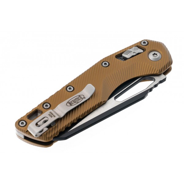 Ніж Microtech MSI SE, fluted black, алюміній, tan - 210-1FLTA Ніж Microtech MSI SE, fluted black, алюміній, tan - 210-1FLTA
