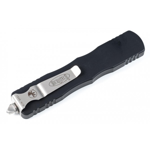 Ніж Microtech Dirac Delta D/E OTF, stonewash клинок, чорне руків'я - 227-10 Ніж Microtech Dirac Delta D/E OTF, stonewash клинок, чорне руків'я - 227-10