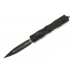 Нож Microtech Dirac Delta D/E OTF, черный клинок, черная рукоять