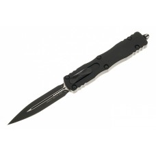 Нож Microtech Dirac Delta D/E OTF, черный клинок, черная рукоять